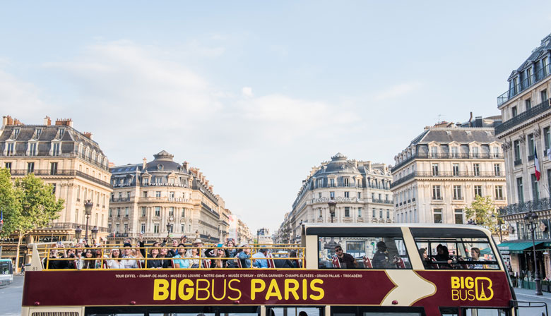 1 Dia E-Ticket Big Bus para visitar Paris a seu ritmo