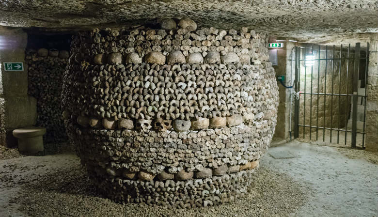 Inside the Paris Catacombs