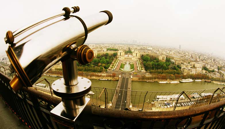 View over Paris from the Eiffel Tower