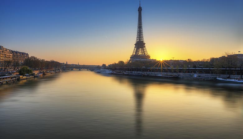 Nachtansicht des Eiffelturms