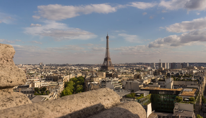 Vista de París y la Torre Eiffel
