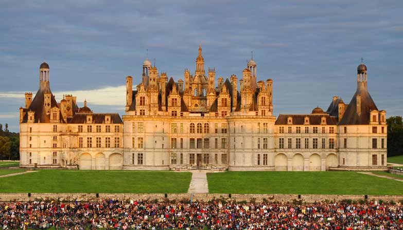Castle of Chambord and its garden