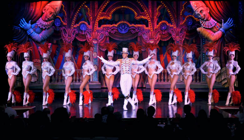 Burlesque costumes at the Moulin Rouge