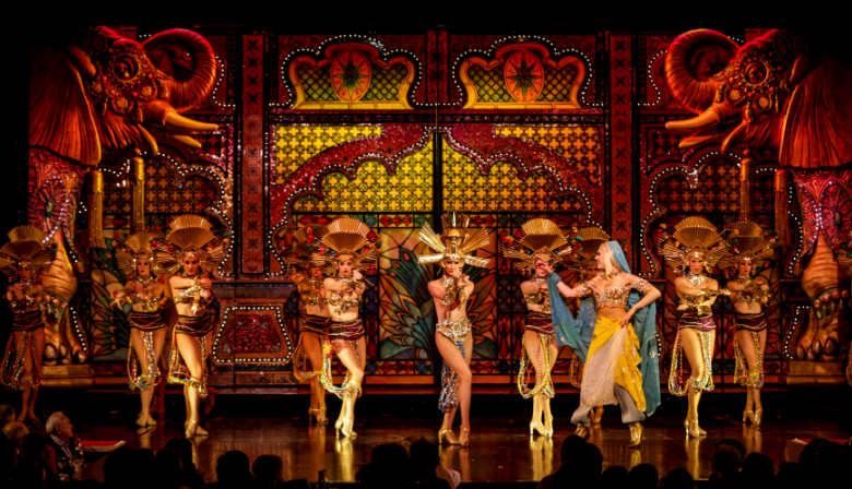 Dancers in action at the Moulin Rouge