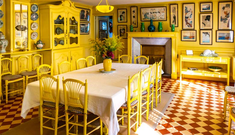 Comedor - casa de Claude Monet en Giverny