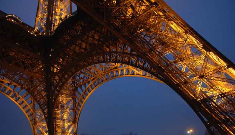 Eiffel Tower illuminated