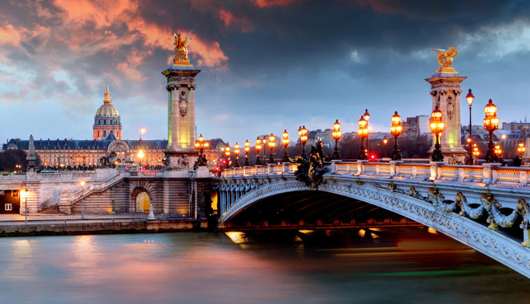 Les Invalides au coucher du soleil