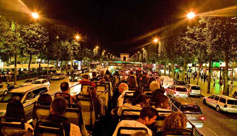 Illuminations Tour Of Paris Monuments In Open Top Bus