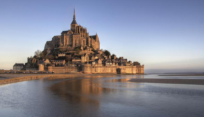 Vista magica del Monte Saint Michel