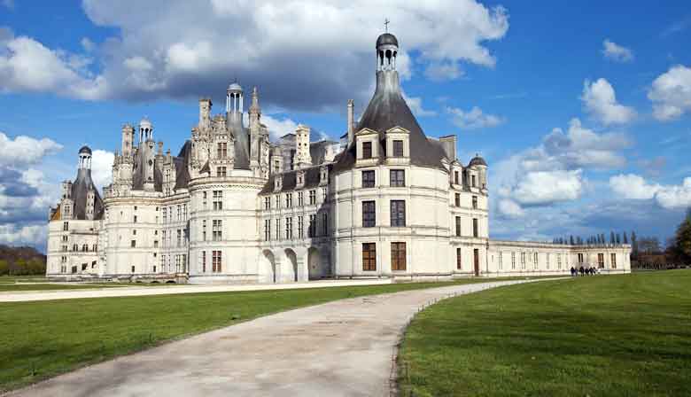 Le château de Chambord, le plus vaste des chateaux de la Loire