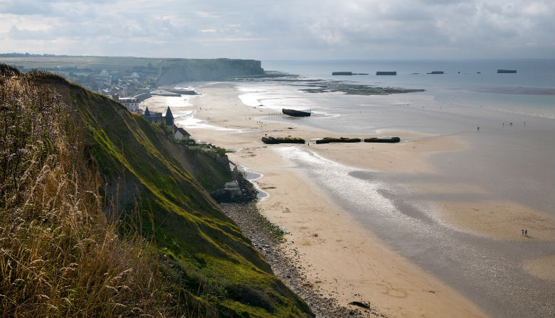 Wild coast of Normandy