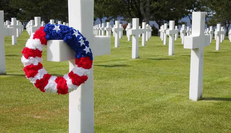 Cementerio americano en las playas del desembarco de Normandía