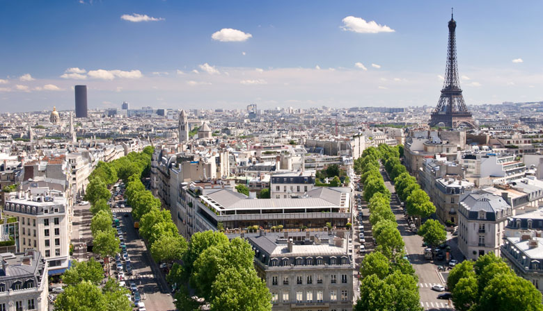 Vista sobre París y la Torre Eiffel