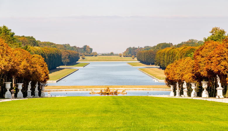 Belos jardins do Palácio de Versalhes