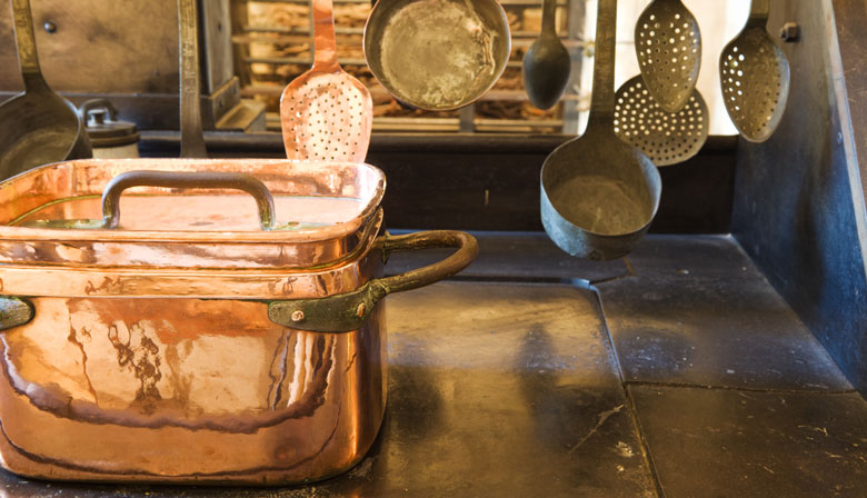 The kitchen of the Château of Chenonceau