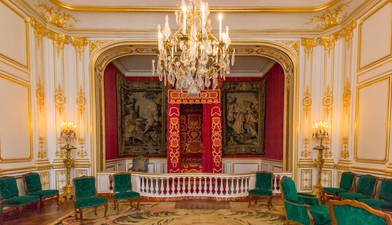 Um quarto dentro do Chateau de Chambord