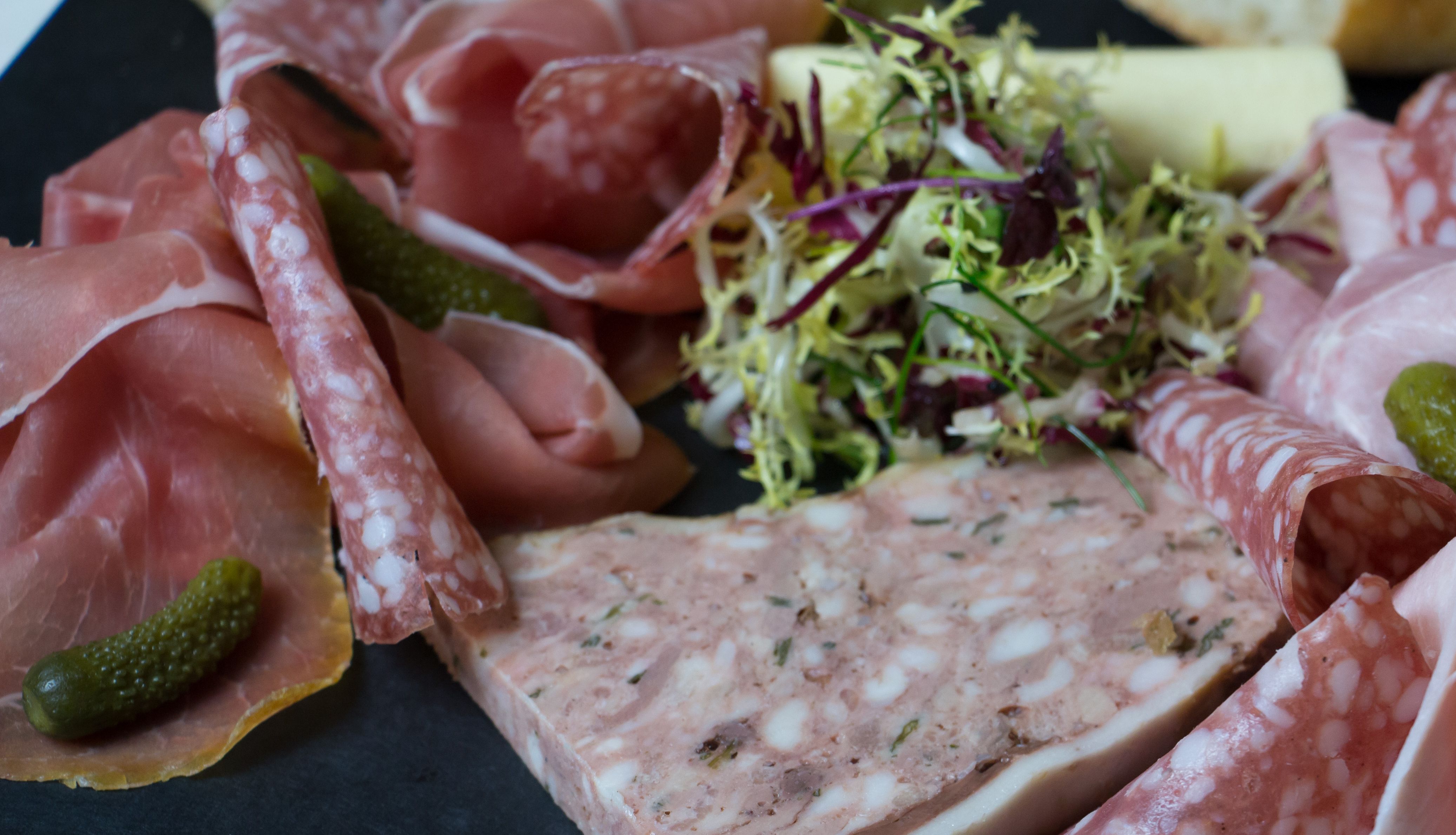 Assortment of French charcuterie