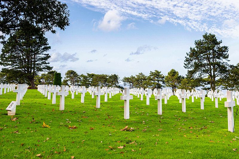 American Cermetery on the Normandy Landing Beaches