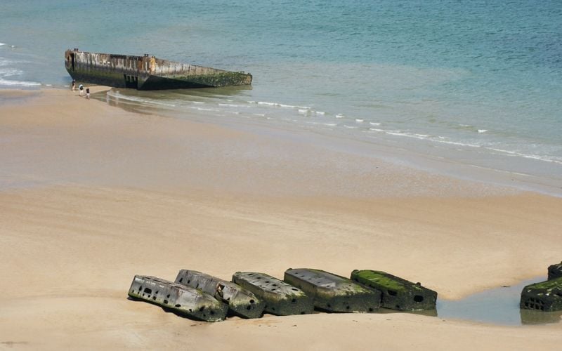 Arromanches Landing Beach in Normandy