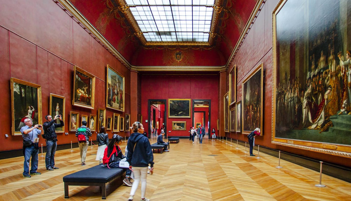 Masterpieces of the Louvre museum in Paris