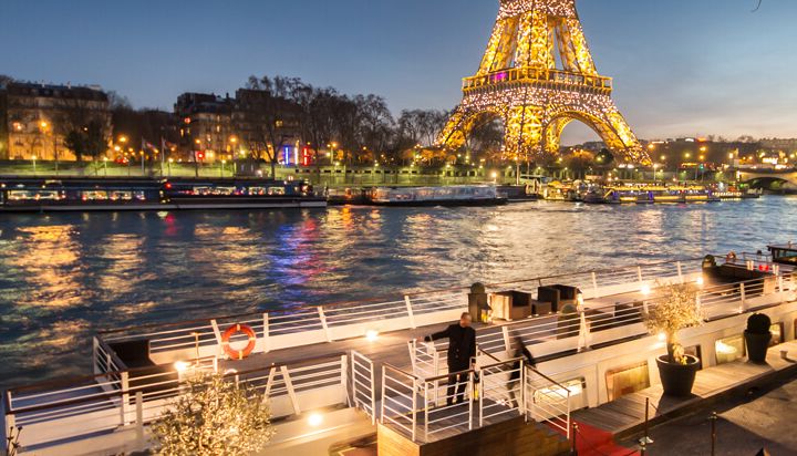 Dinner-Kreuzfahrt Paris Seine 18:45 Uhr - Valentinstagsmenü