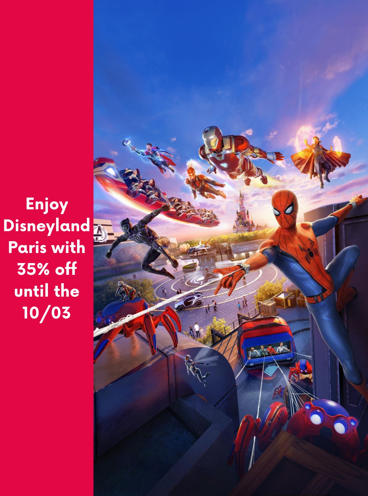 Disneyland® Paris : 1 Day Trip 2 Parks with Transport