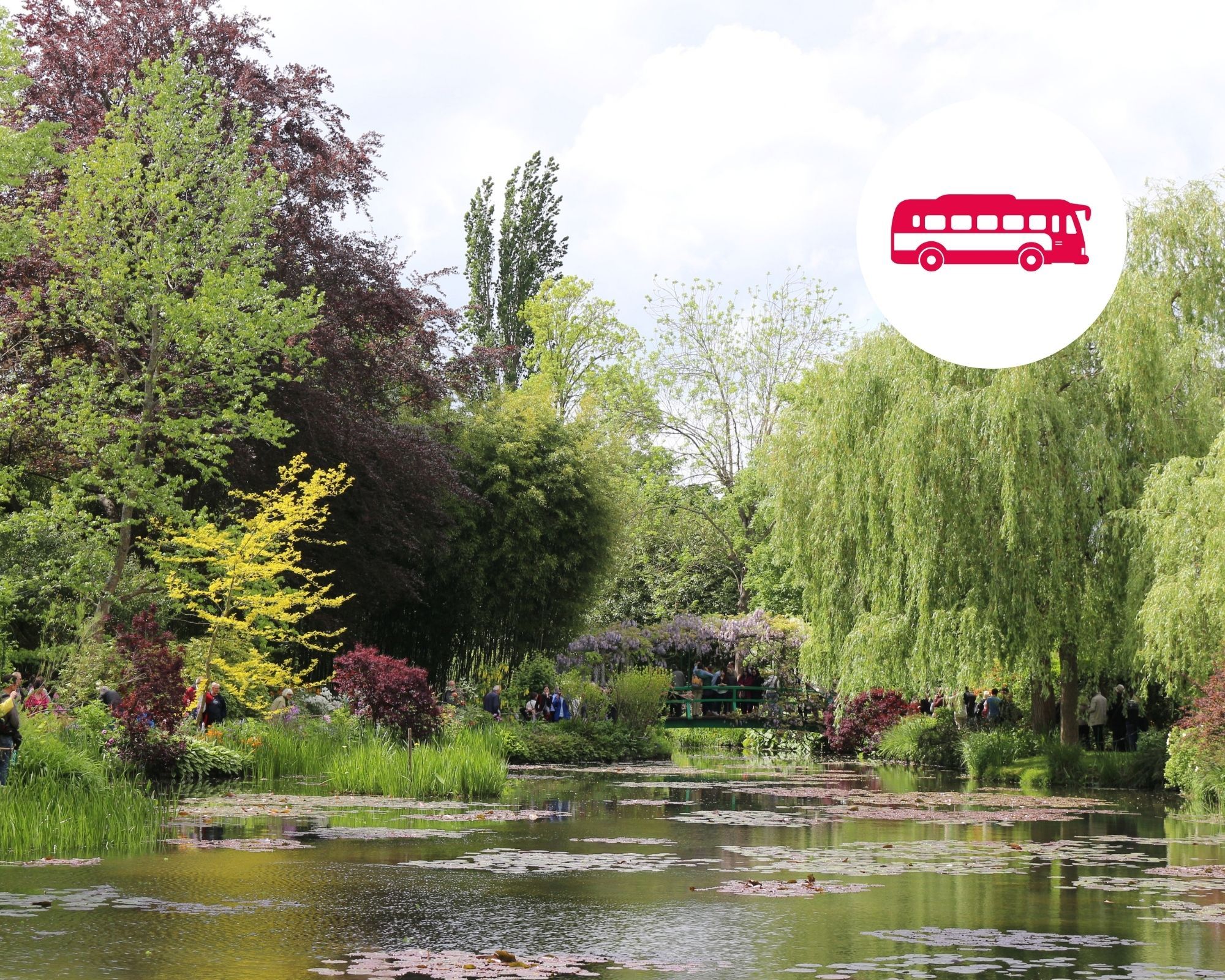 Visita áudio-guiada aos Jardins de Giverny Monet e ao Palácio de Versalhes (almoço e transporte incluídos)