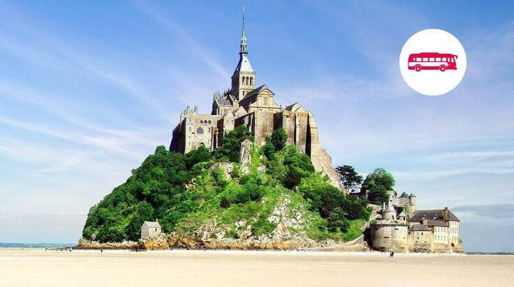 The Mont Saint Michel at low tide
