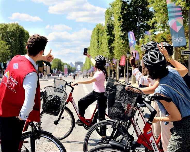 Visite guidée à vélo à Paris