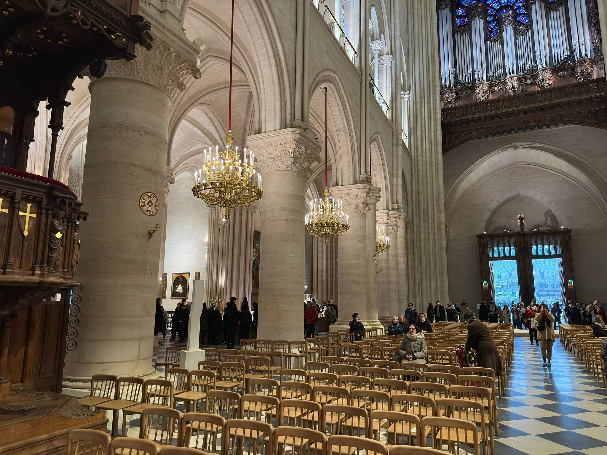 View of the Notre-Dame Cathedral in Paris