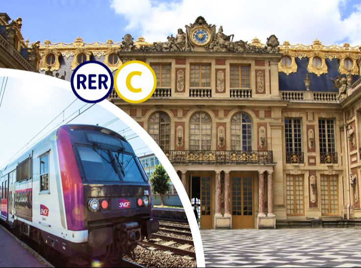 Half day audioguided Versailles tour with departure by train (RER)