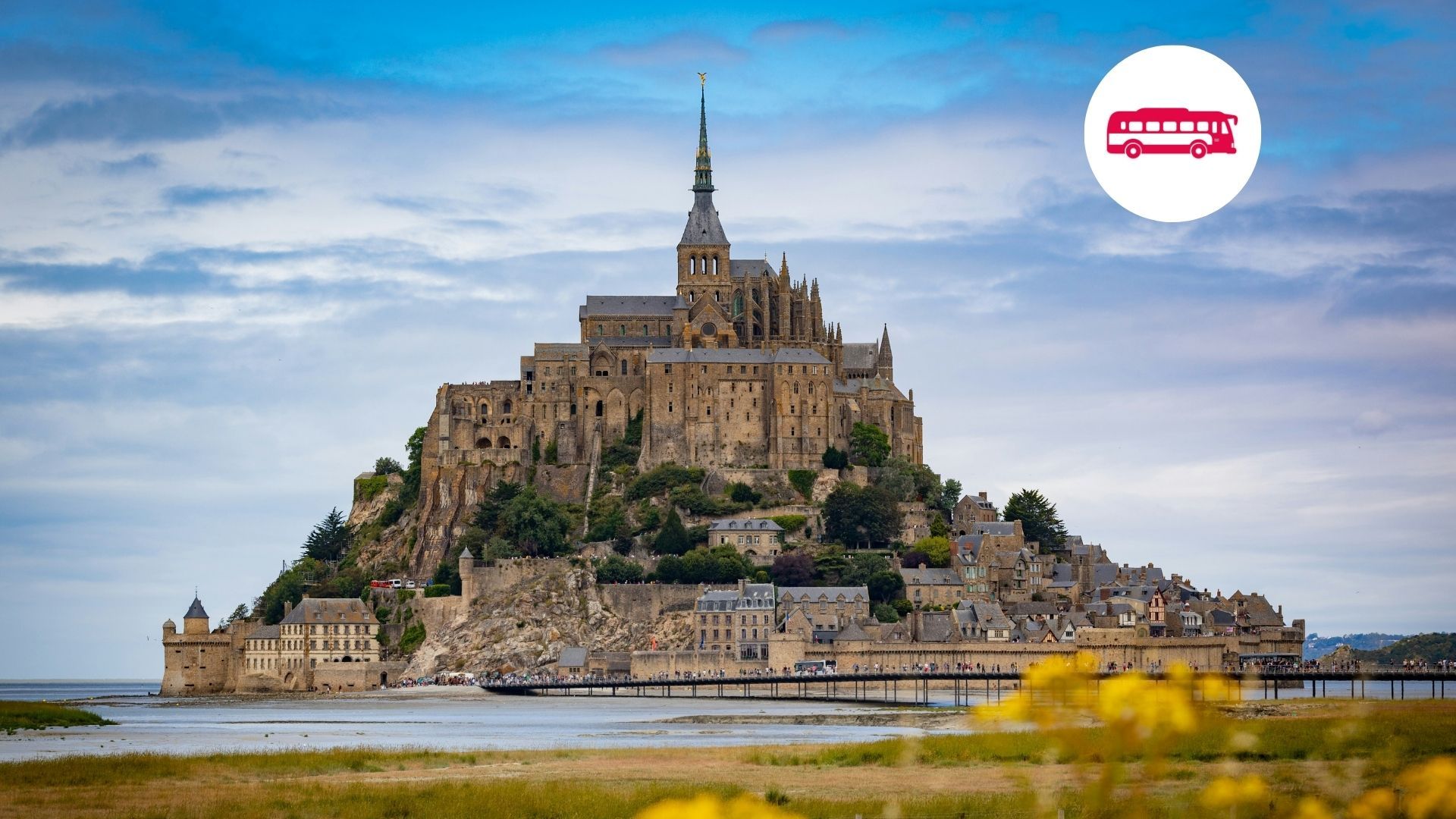 The Mont Saint Michel at low tide