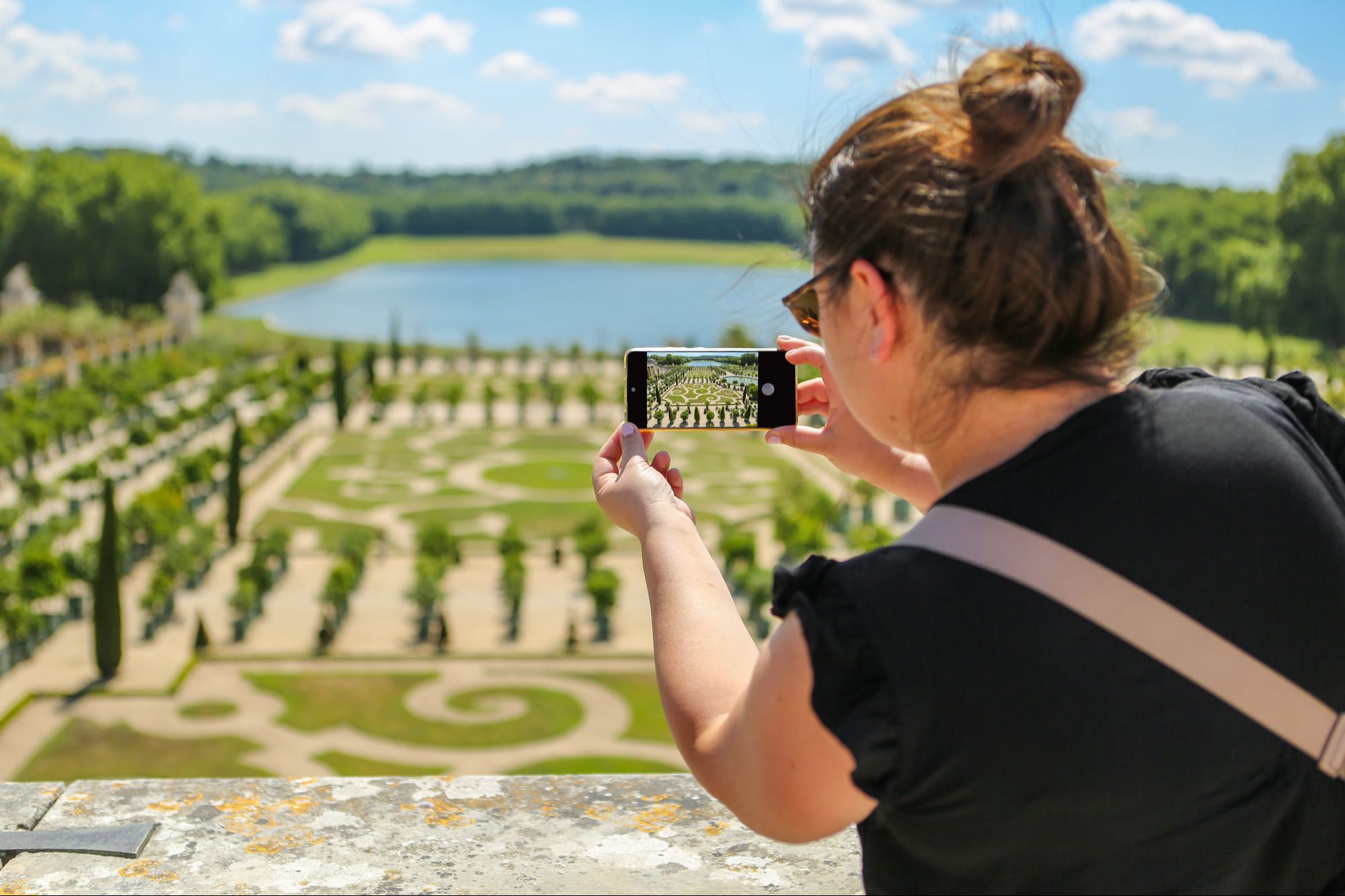Excursão guiada com áudio dao Palácio de Versalhes saindo de Paris, com transporte incluído