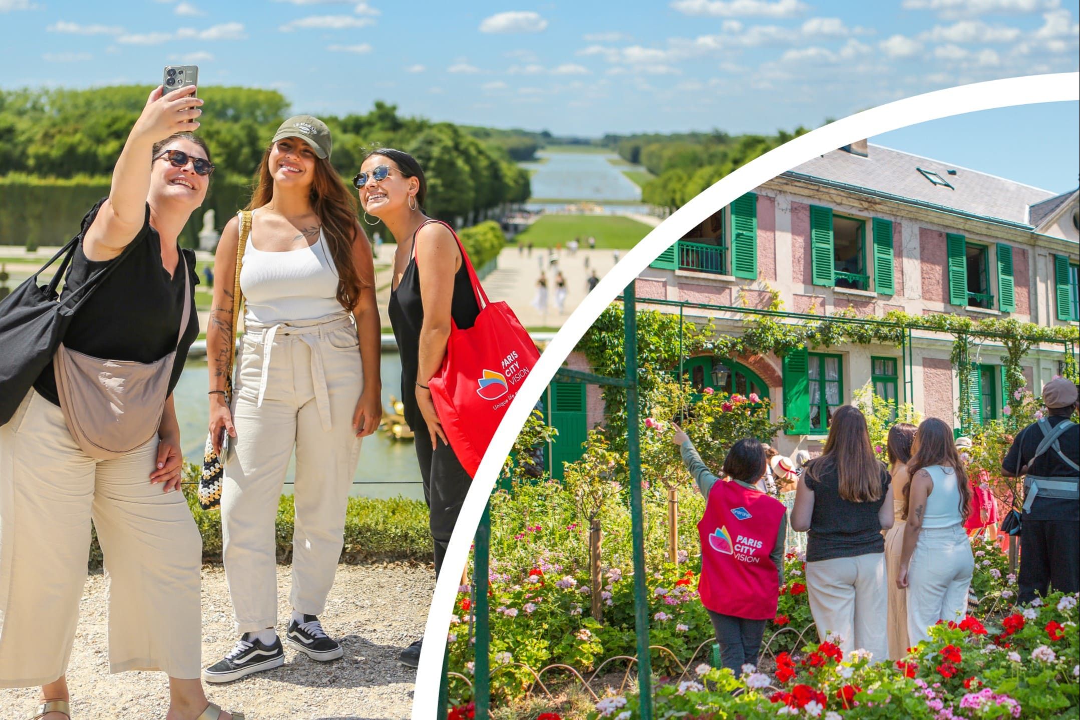 Giverny and Versailles Tour in group from Paris with Transport