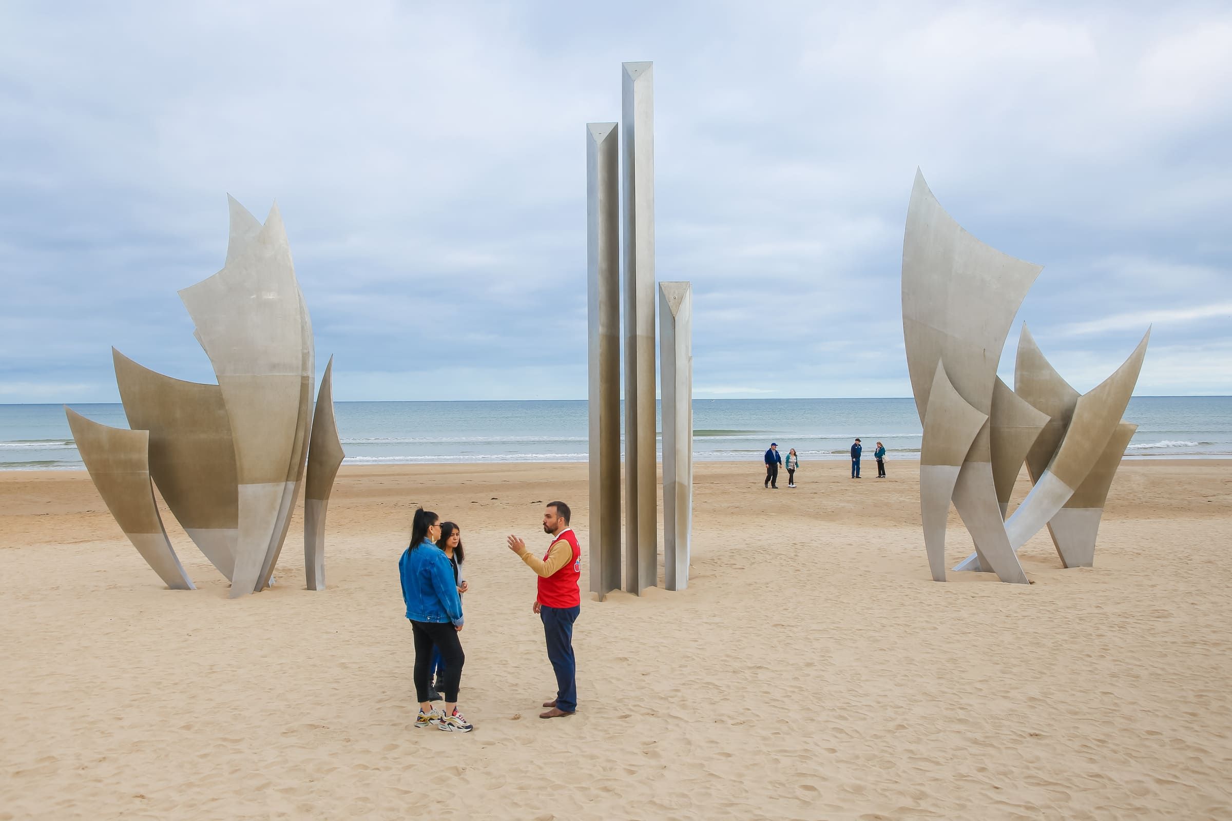 Plage du Débarquement d'Arromanches en Normandie